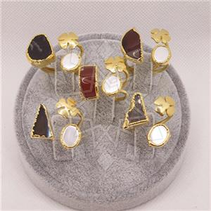 Fashion Gemstone  Double Gemstone Rings Package