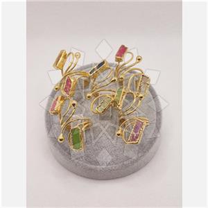 Fashion Gemstone  Double Gemstone Rings Package