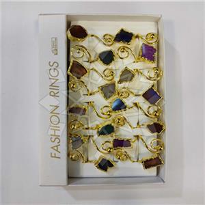 Fashion Gemstone  Double Gemstone Rings Package
