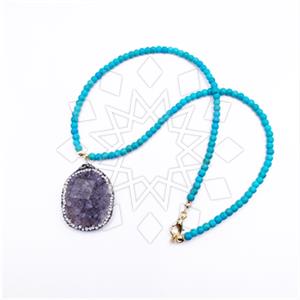 Fashion Gemstone  Pendant Necklace
