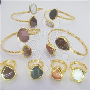 Fashion Gemstone  Ring Bracelet Sets Package