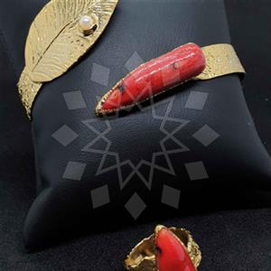 Fashion Gemstone  Ring Bracelet Sets