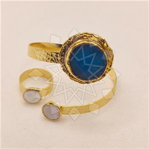 Fashion Gemstone  Ring Bracelet Sets