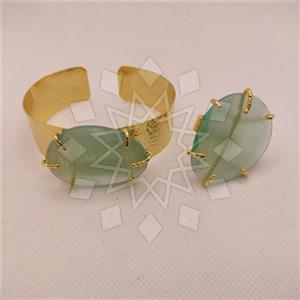 Fashion Gemstone  Ring Bracelet Sets