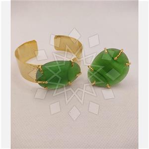 Fashion Gemstone  Ring Bracelet Sets