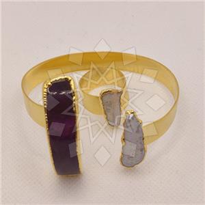 Fashion Gemstone  Ring Bracelet Sets