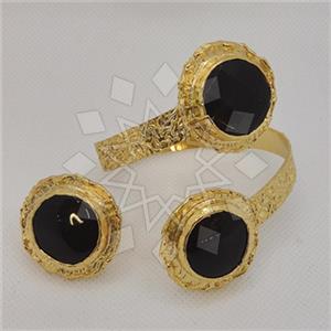 Fashion Gemstone  Ring Bracelet Sets