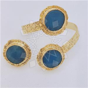 Fashion Gemstone  Ring Bracelet Sets