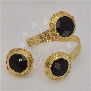 Fashion Gemstone  Ring Bracelet Sets