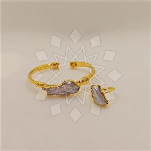 Fashion Gemstone  Ring Bracelet Sets