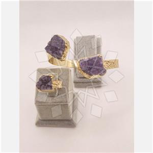 Fashion Gemstone  Ring Bracelet Sets
