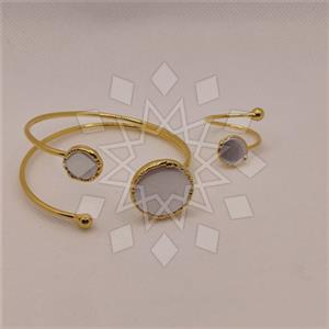 Fashion Gemstone  Ring Bracelet Sets