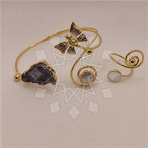 Fashion Gemstone  Ring Bracelet Sets
