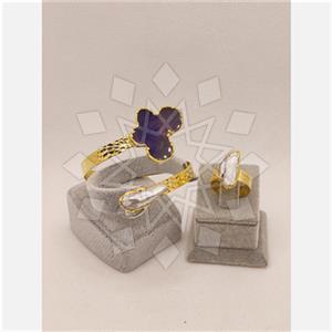 Fashion Gemstone  Ring Bracelet Sets