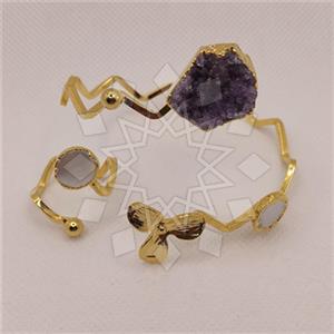 Fashion Gemstone  Ring Bracelet Sets
