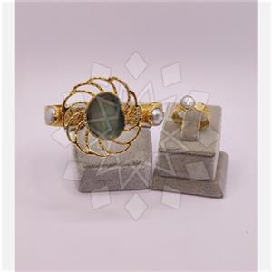 Fashion Gemstone  Ring Bracelet Sets