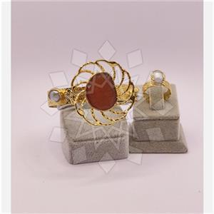 Fashion Gemstone  Ring Bracelet Sets