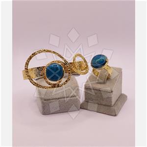 Fashion Gemstone  Ring Bracelet Sets