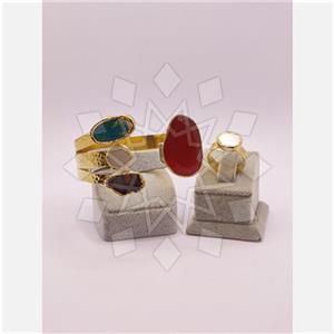 Fashion Gemstone  Ring Bracelet Sets