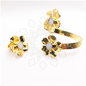 Fashion Gemstone  Ring Bracelet Sets