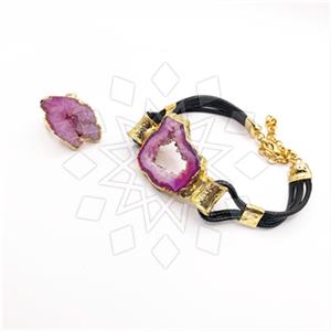 Fashion Gemstone  Ring Bracelet Sets