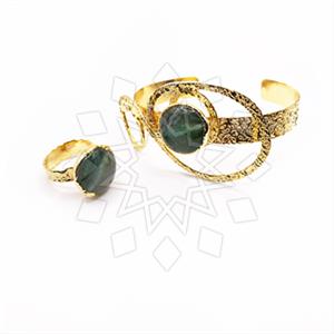 Fashion Gemstone  Ring Bracelet Sets