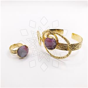 Fashion Gemstone  Ring Bracelet Sets