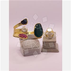 Fashion Gemstone  Ring Bracelet Sets