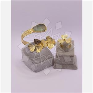 Fashion Gemstone  Ring Bracelet Sets