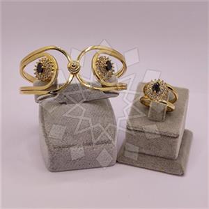 Fashion Gemstone  Ring Bracelet Sets