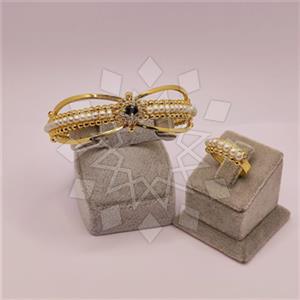 Fashion Gemstone  Ring Bracelet Sets