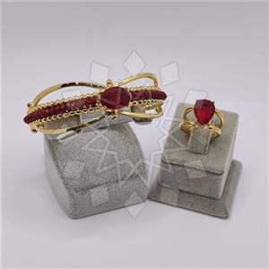 Fashion Gemstone  Ring Bracelet Sets