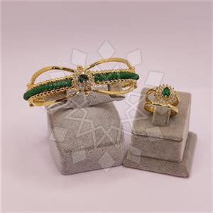 Fashion Gemstone  Ring Bracelet Sets