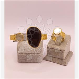 Fashion Gemstone  Ring Bracelet Sets