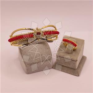 Fashion Gemstone  Ring Bracelet Sets