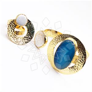 Fashion Gemstone  Ring Bracelet Sets