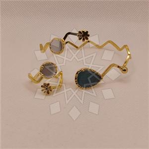 Fashion Gemstone  Ring Bracelet Sets