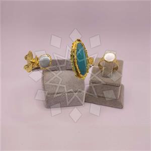 Fashion Gemstone  Ring Bracelet Sets