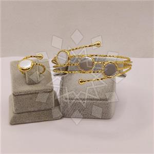 Fashion Gemstone  Ring Bracelet Sets