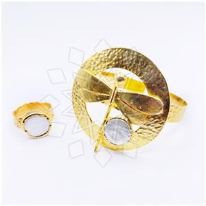 Fashion Gemstone  Ring Bracelet Sets