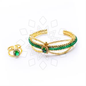 Fashion Gemstone  Ring Bracelet Sets