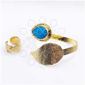 Fashion Gemstone  Ring Bracelet Sets