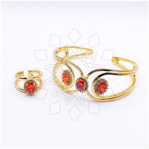 Fashion Gemstone  Ring Bracelet Sets