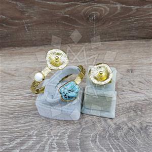 Fashion Gemstone  Ring Bracelet Sets