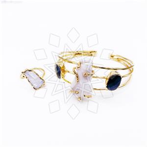 Fashion Gemstone  Ring Bracelet Sets