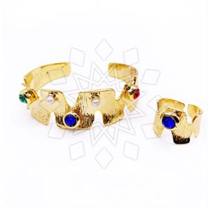 Fashion Gemstone  Ring Bracelet Sets