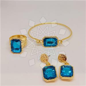 Fashion Gemstone  Ring Earring Bracelet Sets