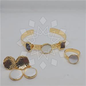 Fashion Gemstone  Ring Earring Bracelet Sets