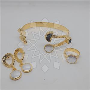 Fashion Gemstone  Ring Earring Bracelet Sets