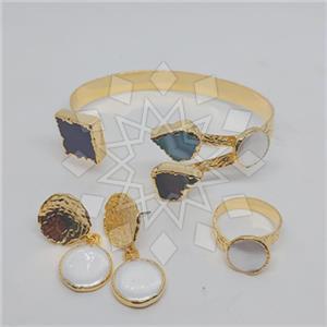 Fashion Gemstone  Ring Earring Bracelet Sets